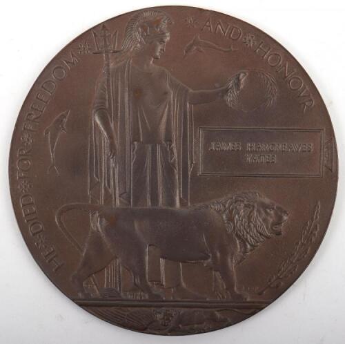 Great War Gallipoli Casualty 1st / 5th Battalion Lancashire Fusiliers Memorial Plaque