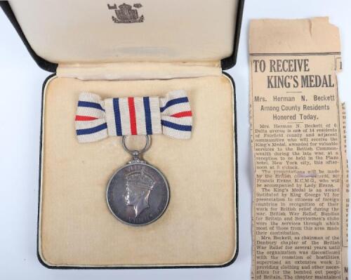 George VI Kings Medal for Service in the Cause of Freedom