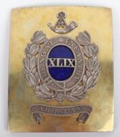 Rare Pre-1857 Indian Army 49th Bengal Native Infantry Officers Shoulder Belt Plate