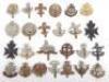 25x British Infantry Regiments Cap Badges