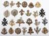 25x British Infantry Regiments Cap Badges - 2