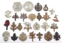 26x British Territorial Battalions / Regiments Cap Badges