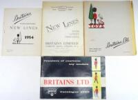 Britains original Catalogue 1960, with New Lines Lists for 1939 and 1954