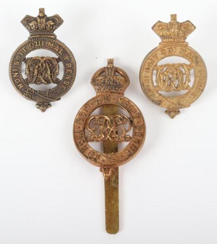 2x Victorian Grenadier Guards Pagri Badges