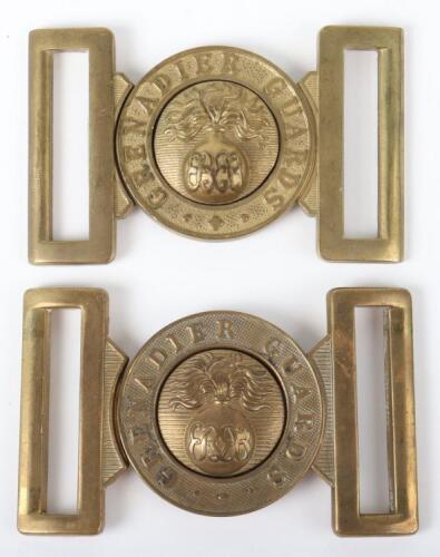 2x Grenadier Guards Edward VIII Waist Belt Clasps