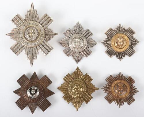 6x Variations of Scots Guards Pouch Badges