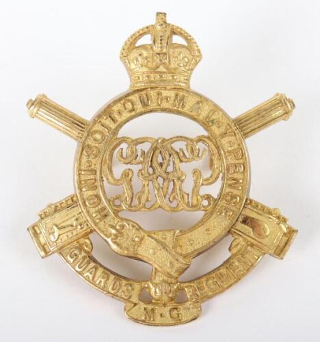 Rare WW1 Guards Machine Gun Regiment Officers Cap Badge