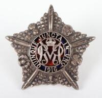 Scarce WW1 Guards Machine Gun Battalion Officers Service Dress Cap Badge