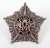 Scarce WW1 Guards Machine Gun Battalion Officers Service Dress Cap Badge