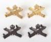 Fine Pair of Gilded Silver Machine Gun Corps Collar Badges