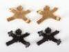 Fine Pair of Gilded Silver Machine Gun Corps Collar Badges - 2