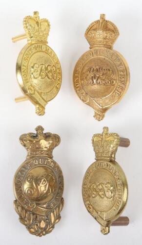 4x Guards Regiments Martingale / Horse Furniture Badges