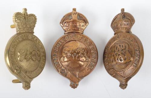 3x Guards Regiments Martingale / Horse Furniture Badges
