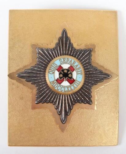 EIIR Irish Guards Cross Belt Plate