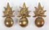 3x 101st (Munster Fusiliers) Regiment of Foot Pre-1881 Collar badges