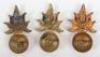 3x 101st (Munster Fusiliers) Regiment of Foot Pre-1881 Collar badges - 2