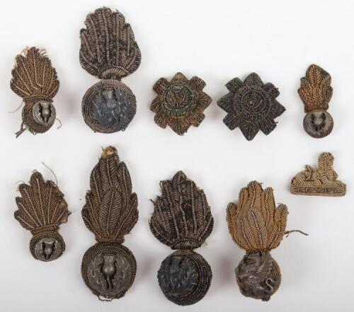 * Selection of Officers Bullion Collar Badges