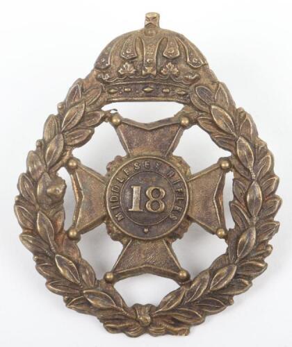 18th Middlesex Rifle Volunteers Glengarry Badge