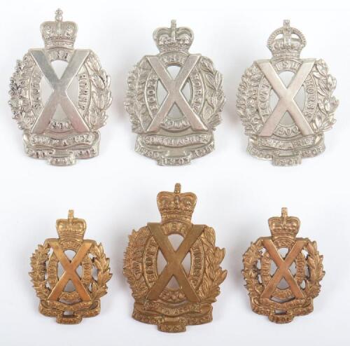 * Selection of Scottish Horse Other Ranks Badges