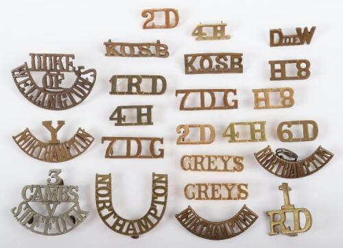 * Selection of British Metal Shoulder Titles