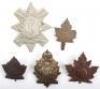 5x Canadian C.E.F Cap Badges