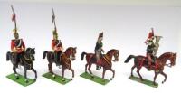German made 56mm scale mounted, two 16th Lancers