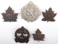 5x Canadian C.E.F Cap Badges