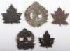 5x Canadian C.E.F Cap Badges - 2