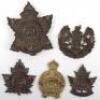 5x Canadian C.E.F Cap Badges - 2