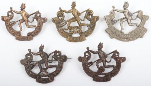 Grouping of Canadian &ldquo;Little Black Devils&rdquo; 8th Infantry Battalion 90th Winnipeg Rifles Badges