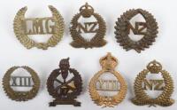 Great War New Zealand Regimental Collar Badges