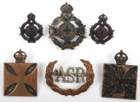 2x Army Chaplains Department Cap Badges