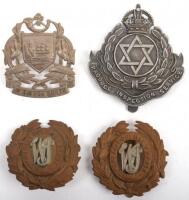 4x Colonial Regimental Headdress Badges