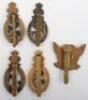 5x Army Remount Service Cap Badges - 2