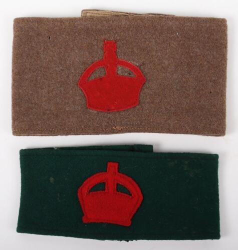 2x WW1 British Armbands