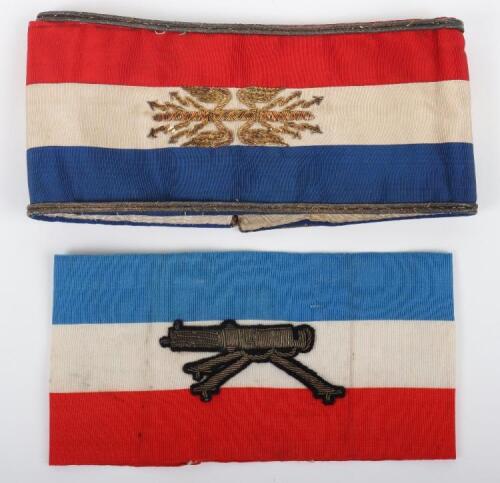 French Machine Gun Section Armband