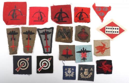 Selection of WW2 British Anti-Aircraft Divisions Formation Signs