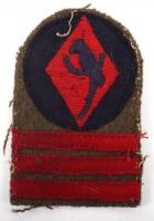 WW2 British 145th Brigade 48th Division Battle Dress Combination Insignia