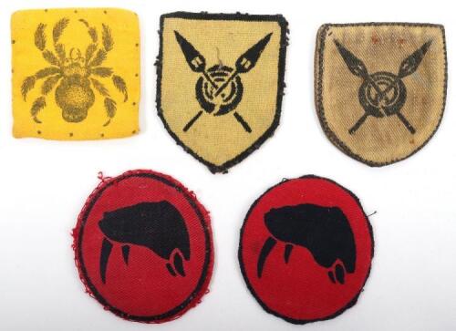 5x WW2 African Formation Signs
