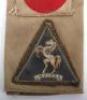 WW2 British 1st Battalion Royal West Kent Regiment 4th Infantry Division Tropical Combination Insignia - 3