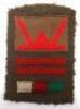 WW2 British 1/5th Welch Regiment 53rd Infantry Division Battle Dress Combination Insignia