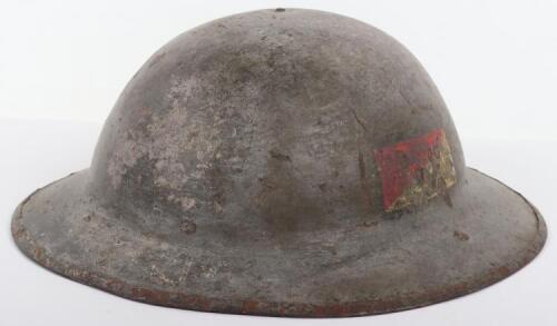 WW1 British Regimentally / Divisionally Marked Steel Combat Helmet