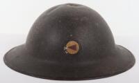 WW1 British 15th (Scottish) Divisionally Marked Steel Combat Helmet Shell