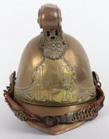 1930’s British London County Council London Fire Brigade Merryweather Brass Fire Helmet