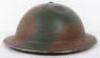 WW2 British Camouflaged Steel Combat Helmet - 2