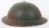 WW2 British Camouflaged Steel Combat Helmet - 5