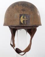 British Tropical Camouflaged Dispatch Riders Steel Combat Helmet