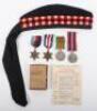 WW2 Seaforth Highlanders Glengarry and Campaign Medal Group - 2