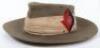 WW2 British Bush / Slouch Hat of the 136th Field Regiment (1st West Lancashire) Royal Artillery