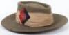 WW2 British Bush / Slouch Hat of the 136th Field Regiment (1st West Lancashire) Royal Artillery - 8